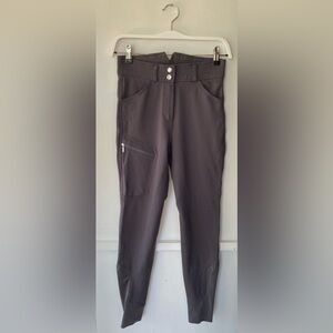Full-Seat Women’s Equestrian Breeches Horse Riding Pants Charcoal Gray Size 24